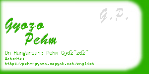 gyozo pehm business card